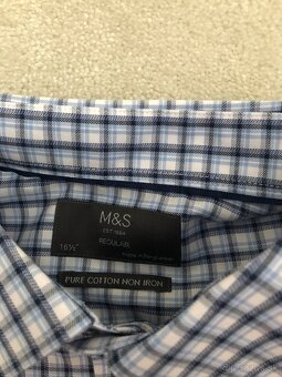 Nová M&S pánska košeľa, veľ. L, obvod krku 42cm - 3