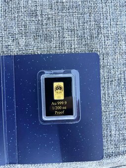 Zlatá tehličk 1/200 oz Au 999,9 – proof(Šalamúnove ostrovy) - 3