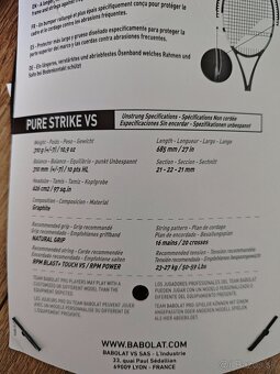 Babolat Pure Strike VS 16x20 - 310g - 3