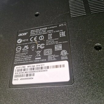 Predam notebook Acer Aspire E5-571-37N6 - 3