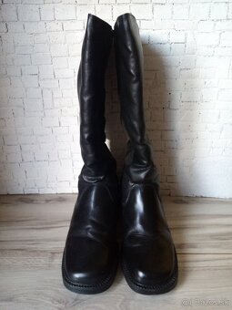 Čierne vysoké dámske čižmy 40 - 3