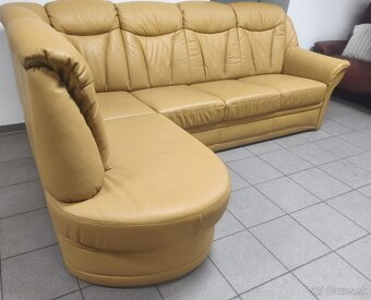 Kožená rohová sedacia súprava - ako NOVÁ, BEZ POŠKOZENIA - 3