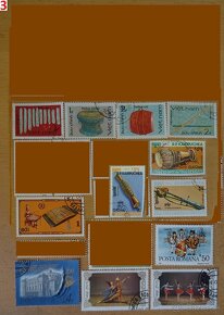 Nádherné poštové známky UMENIE 1 - 3