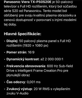 Predám TV Panasonic - 3