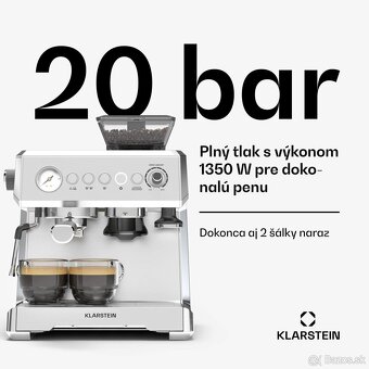 ✅️Predám úplne nový pákový kávovar Klarstein s mlynčekom - 3