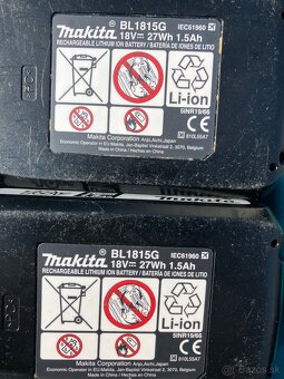 Makita baterie BL1815G + nabijacka + kufrik - 3
