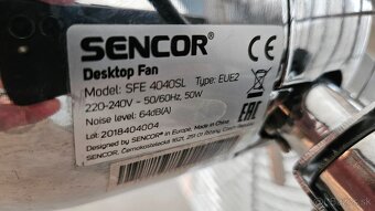 Predám ventilátor Sencor - 3
