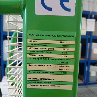 Ručný vysokozdvižný vozík SDJ1012 DeltaLift - 3
