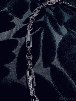 Predám luxusnú retiazku z bieleho zlata so zirkónmi 60,79g. - 3