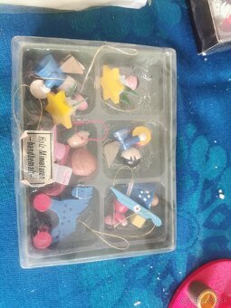 Vianoce, starožitný kolotoč, ozdoby, špic - 3