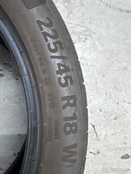 Predám letné 2ks 225/45 R18 CONTINENTAL - 3