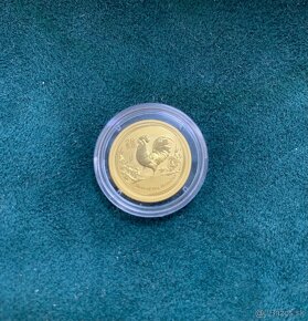 Zlata minca 1/10 oz Lunar Rok Kohúta 2017 - 3