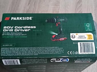 PARKSIDE® Aku vrtacka skrutkovač 20 V PABS 20-Li G8 - 3