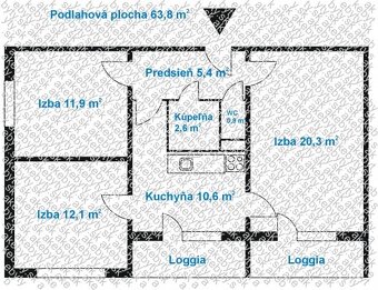PRIPRAVUJEME na predaj 3 izb. Byt KE-Nad Jazerom, 65m + 2 x - 3