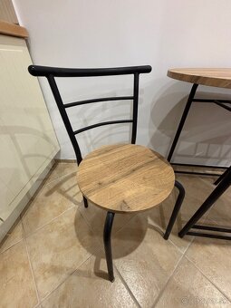 Jedálenský set (stôl + 2 stoličky) – Top stav - 3