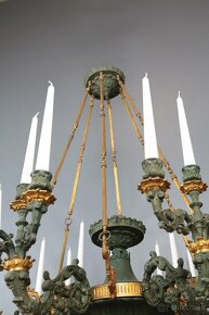 Palácový francouzský empírový lustr 24 svíček - 3