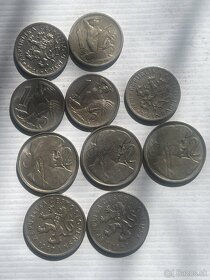 1 koruna 2 koruna ČSR 1946 1947 cena spolu 10€ - 3