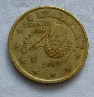 0,50 EUR a 0,20 Eur Španielsko, r. 2001, r. 1999 - 3