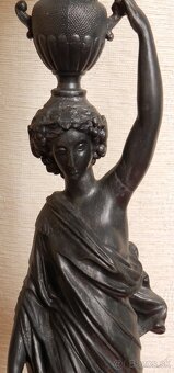 Stolná lampa v secesnom štýle 2. pol. 19 stor. - 3