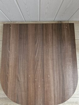 Hnedý stôl k stene - 3