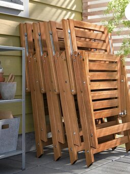 Zahradne polohovatelne Ikea stolicky. - 3