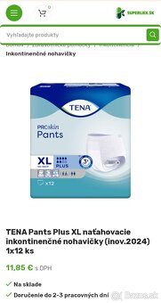 Akcia Plienkove nohavičky Tena Pants XL - 3