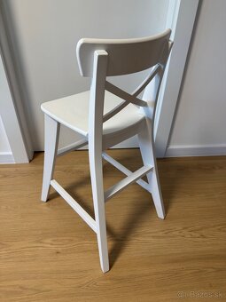 Detská vysoká stolička IKEA, biela - 3