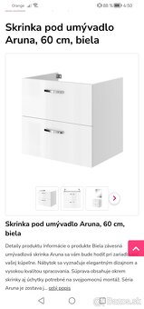 Umývadlo, skrinka pod umývadlo, zrkadlo. - 3