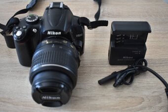 Nikon D5000 + DX 18–55mm VR – málo používaný foto set - 3