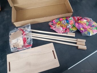 Drevená spoločenská hra – Šermiari s balónikmi - 3