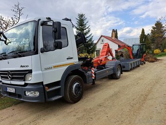 Nákladná preprava sklápač kontajner s hydraulickou rukou - 3