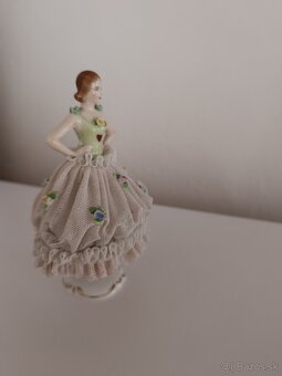 Krásna starožitná porcelánová balerína - 3