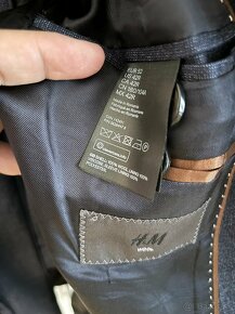Pánsky 100% vlnený oblek H&M - 3