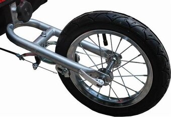 Cyklovozík , príves za bicykel 2v1 pre 1 alebo 2 deti, odpru - 3