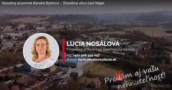 Stavebný pozemok na predaJ Banská Bystrica, dostupné všetky - 3