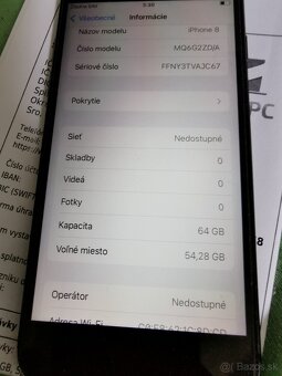 Predám iPhone 8 64gb - 3