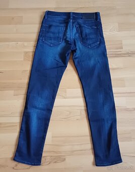 Gstar tmavomodré slim fit streč - 3