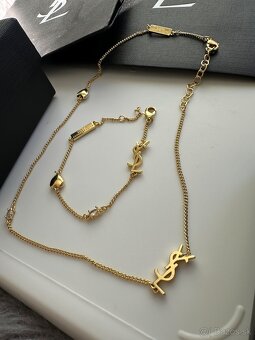Nová nenosena luxusná sada naramku a nahrdelnika YSL - 3