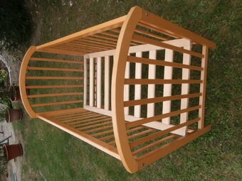 Detská postieľka drevená +matrac - 3