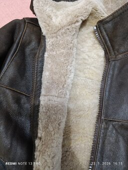 Pánsky kabát z brúsenej kože - 3