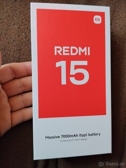 Predám Redmi 15 4g 8/256 Black nový - 3