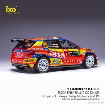 Modely Škoda Fabia Rally2 1:18 IXO - 3