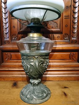 Starožitná petrolejová lampa - 3