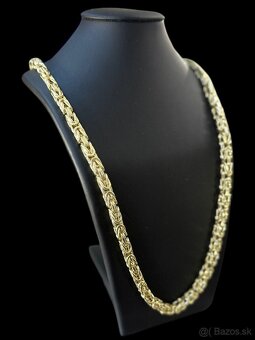Zlatá reťaz - retiazka Kráľovsky vzor, 14k zlato 585 - 3