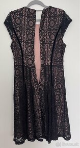 Čierno-ružové dámske šaty, v. 38 - 3