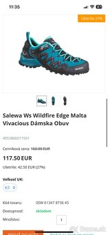 SALEWA WILDFIRE EDGE modrá farba - 3