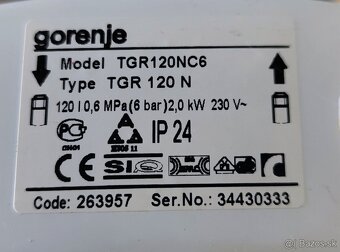 elektrický bojler GORENJE TGR 120litrov - 3