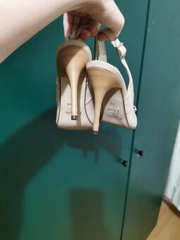 Kožené slingback lodičky Claudio Dessi - 3