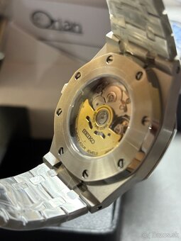 Orian - Seiko Mod Royal oak Tiffany blue arab.num. - 3