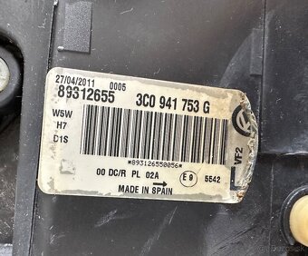 Vw passat b6 predné ľavé svetlo BI-xenon - 3
